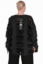 Lade das Bild in den Galerie-Viewer, Stylischer Cutout Oversize Sweat-Pullover mit Tüll in 3 Farben
