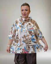 Load image into Gallery viewer, Tunika Beige-Floral Größe 40 bis 50
