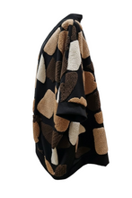 Lade das Bild in den Galerie-Viewer, MOS- Mirror of Style Teddy Cardigan in Braun Schwarz - alle Größen
