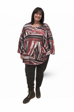 Lade das Bild in den Galerie-Viewer, SALE- Sempre Piu Tunika mit Rundhalsausschnitt und Reißverschluss
