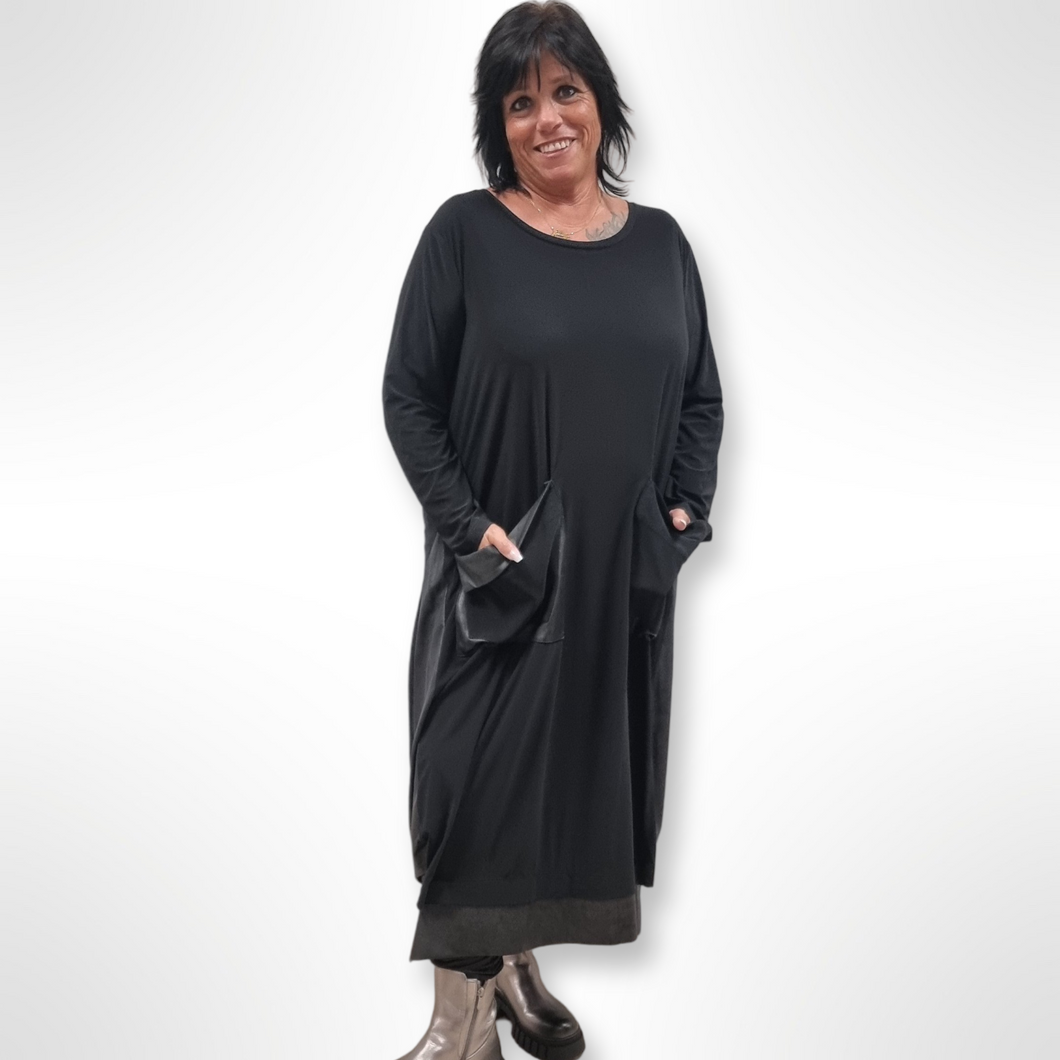 Kleid von CN-G in 4 Größen mit Lederoptik