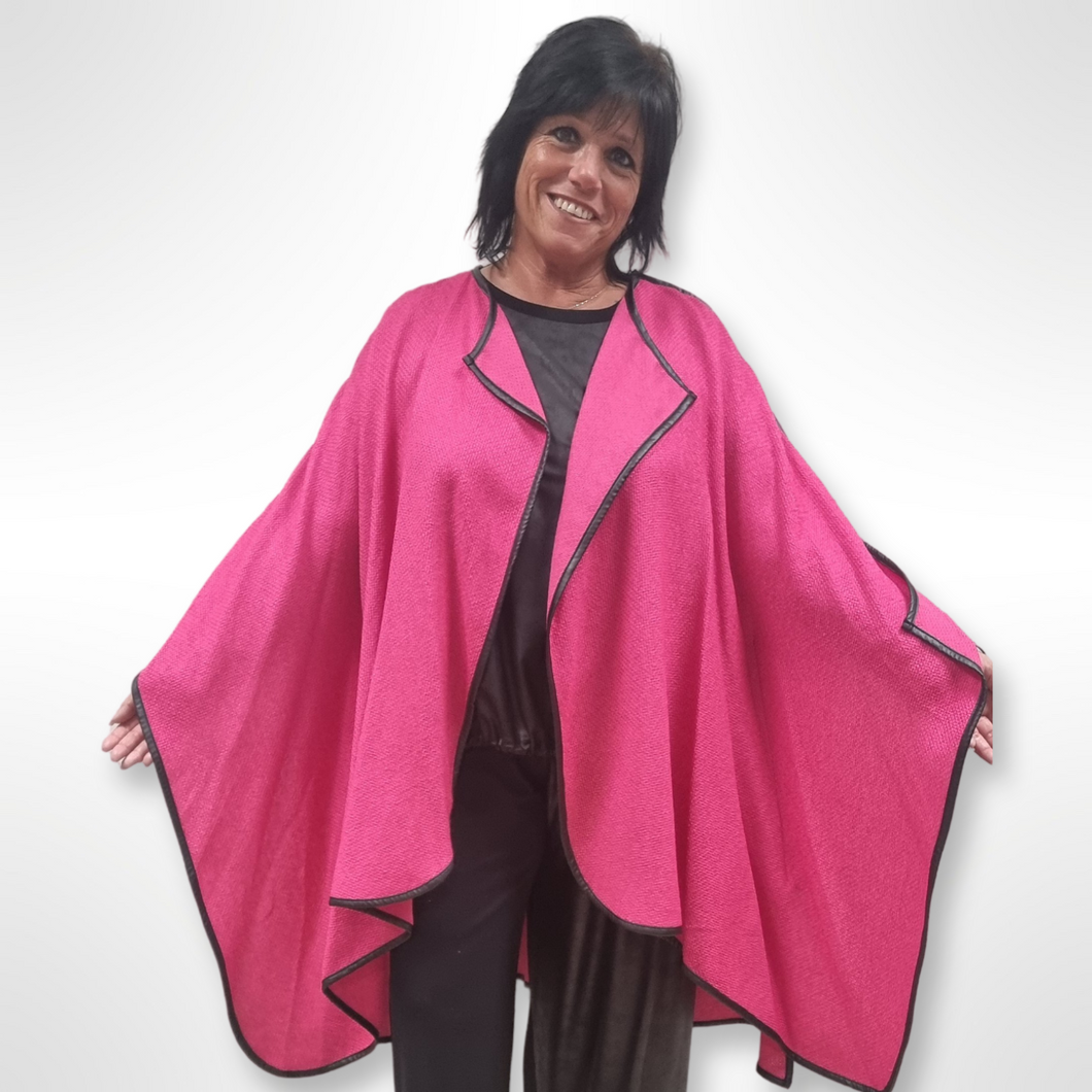 CNG Poncho Überwurf in Pink