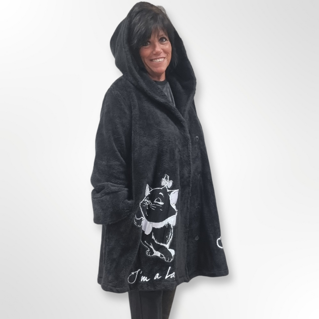 Mädchenglück Teddyjacke mit Aristocats Marie Onesize bis Größe 58