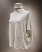 Lade das Bild in den Galerie-Viewer, Kuscheliger Rollkragenpullover alle Größen in Beige mit weiterem Hals
