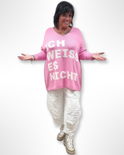 Lade das Bild in den Galerie-Viewer, Pullover &quot;Ich weiss es nicht&quot; bis Größe 60 in 6 Farben
