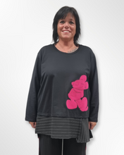Lade das Bild in den Galerie-Viewer, CNG Tunika Pullover mit Micky in Pink Gr 42 bis 62
