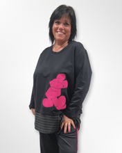Lade das Bild in den Galerie-Viewer, CNG Tunika Pullover mit Micky in Pink Gr 42 bis 62
