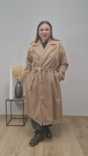 Load and play video in Gallery viewer, MoS Trenchcoat in 5 Farben Größe 42 bis 54/56
