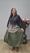 Laden und Abspielen von Videos im Galerie-Viewer, Wunderschöner Ballonrock in Khaki Größe 40 bis 60 - Gozzip
