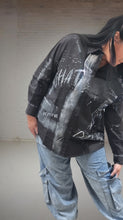 Lade das Bild in den Galerie-Viewer, Redesign Bluse mit Strass in Schwarz Blau Größe 38 bis 54
