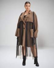 Load image into Gallery viewer, H4 Frühling/ Sommer Trenchcoat mit Tüll Größe 40 bis 56
