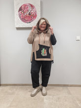 Lade das Bild in den Galerie-Viewer, CN-G Zweiteiler aus Sweat mit Kapuzenpullover und Jogpant Hose in 2 Farben bis Gr 56

